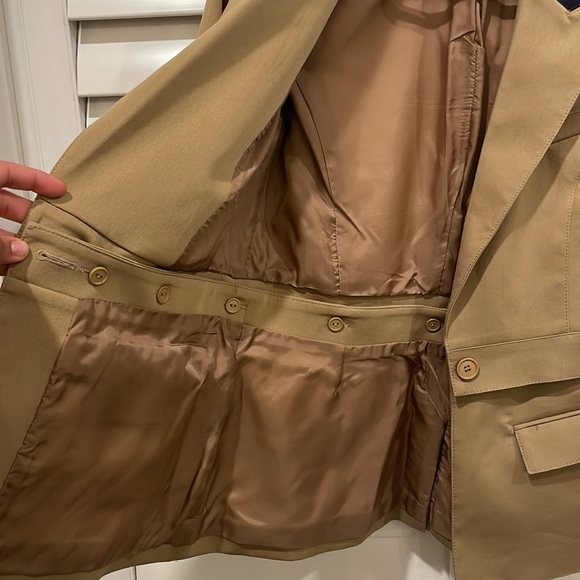 SMYTHE TWO FOR ONE REGIMENTAL BLAZER - STONE/ROYAL - Picture 4 of 9